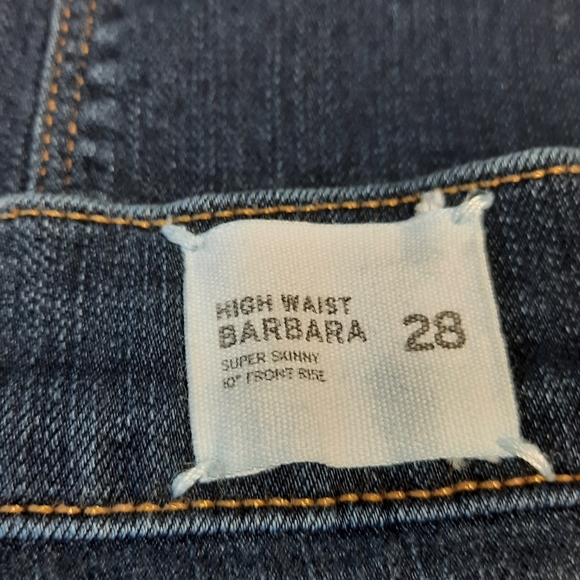 Hudson High Waist Barbara Super Skinny Jeans Size 28 - Picture 3 of 8